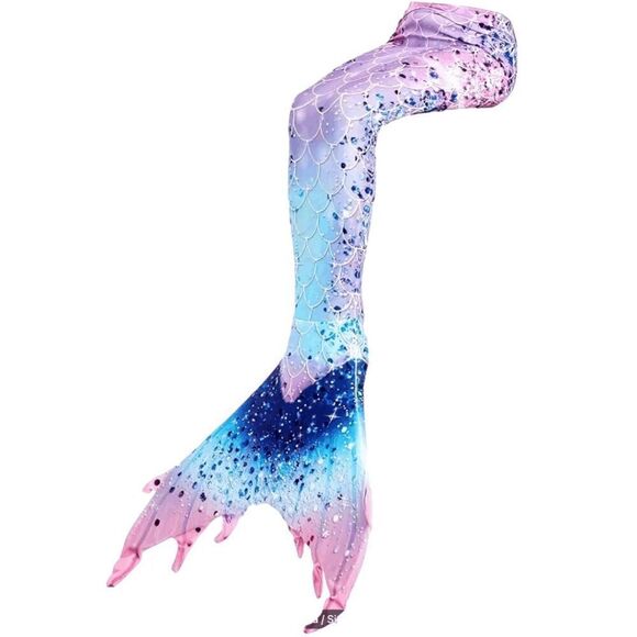 Brand New Kids Girls Mermaid Tail Fin Swimming Suit Girls Bathing Suit Princess - Picture 4 of 6